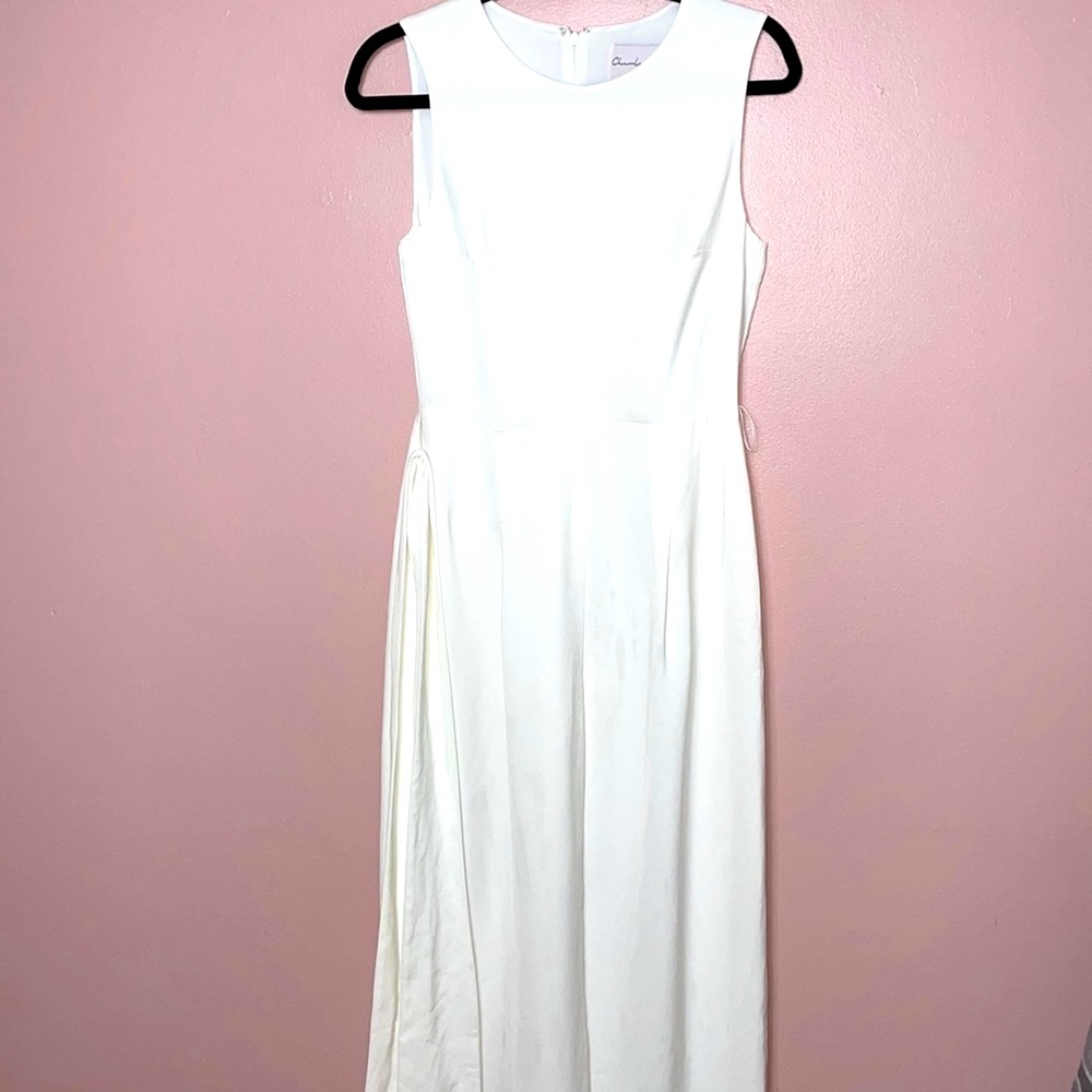 Charles Henry Wide Leg White Jumpsuit S